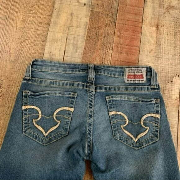 Big Star womens size 26R Low Rise Denim boot cut jeans - Picture 10 of 12